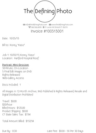 KASO INVOICE #100313001